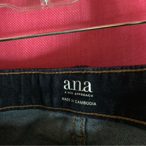 a.n.a. Women’s Tall Dark Denim Ankle Length Jeggings size 14 - Picture 7 of 7
